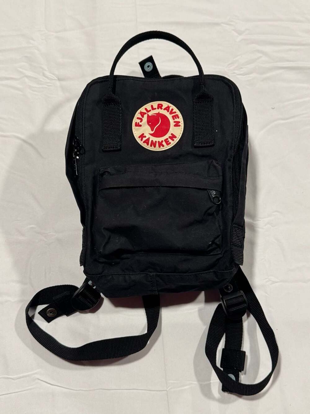 Fjallraven Kanken Mini Classic Backpack 23561- 550 Black